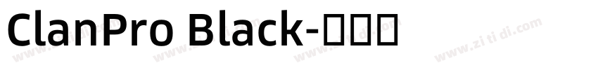 ClanPro Black字体转换 ClanPro Black字体转换